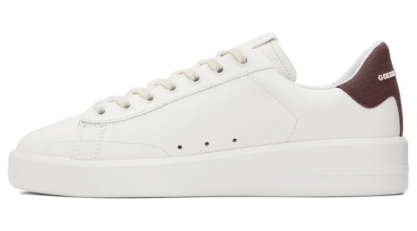 Golden Goose White & Burgundy Purestar Sneakers (GMF00197.F003251.10360) (3)