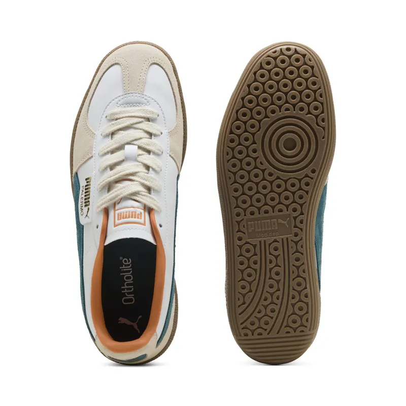 Puma Palermo “Puma White / Emerald Ice / Gum” (396464_26)