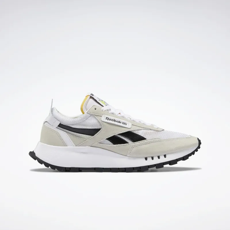 Reebok Classic Leather Legacy Schoenen Cloud White / Core Black / Acid Yellow