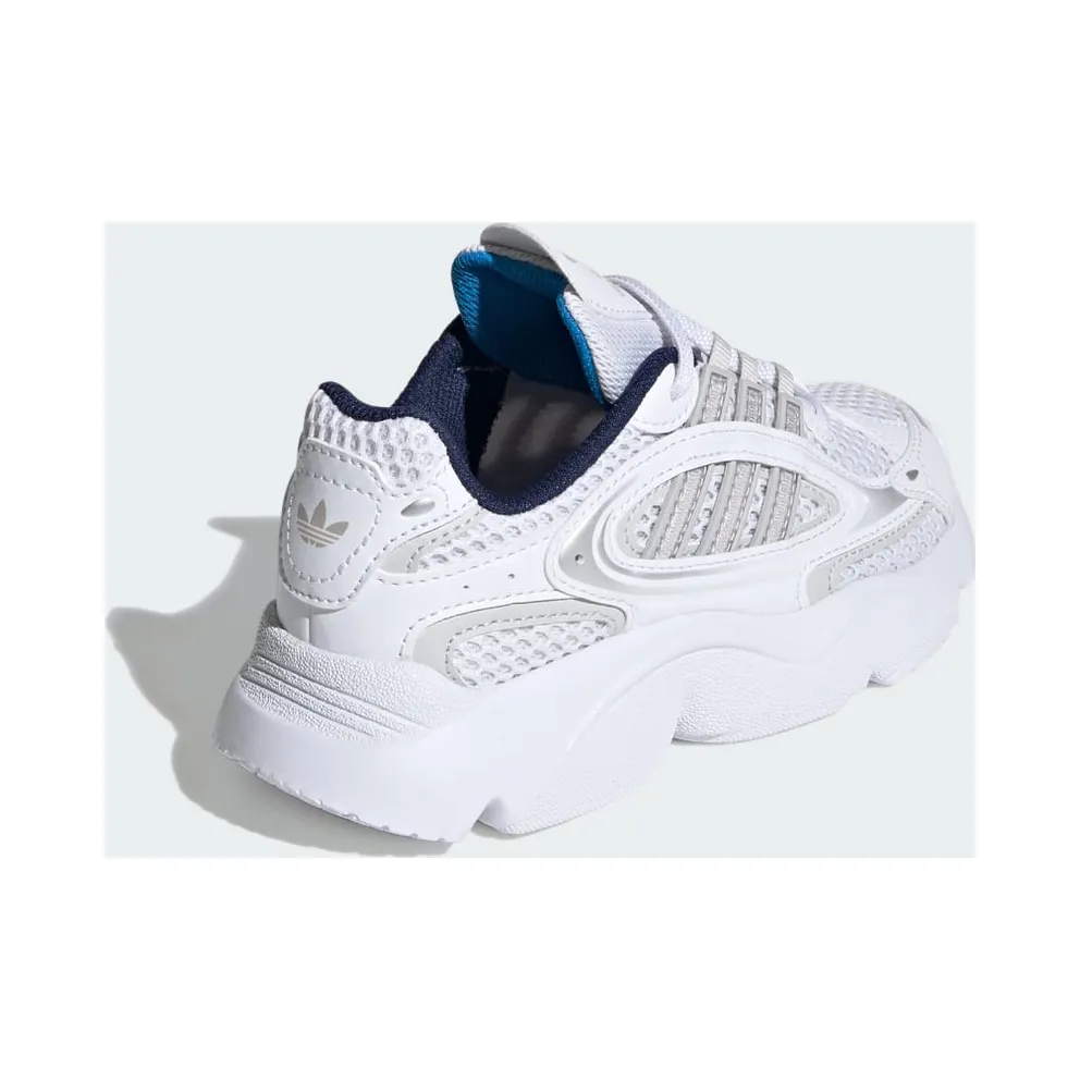 adidas OZMILLEN Elastic Lace Shoes Kids Cloud White / Grey One / Bright Blue (IE5558)
