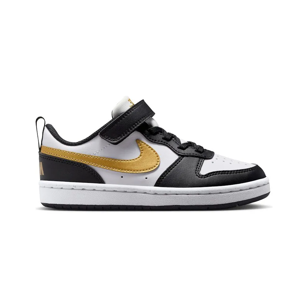 Nike Court Borough Low Recraft Black White Metallic Gold (DV5457-008)