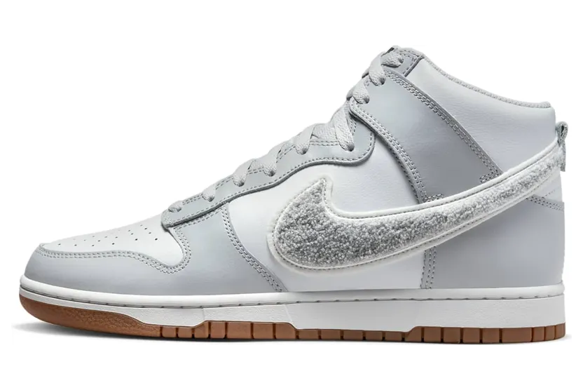Nike Dunk High University Chenille Swoosh Light Smoke Grey (DR8805-003)