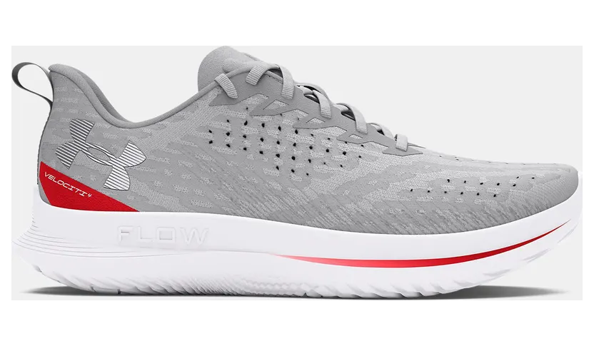 Under Armour Flow Velociti 4 Halo Grey Racer Red (3027585-104)
