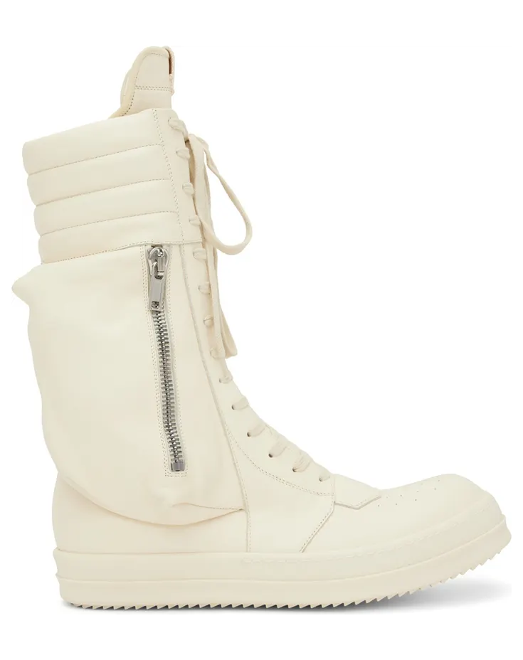 Rick Owens Black Cargobasket Sneakers (RU02B2899 LPO)