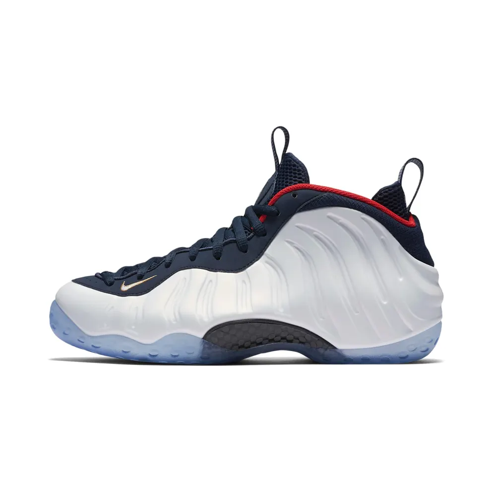 Nike Air Foamposite One Olympic Obsidian/University Red-Metallic Gold-White (575420-400)