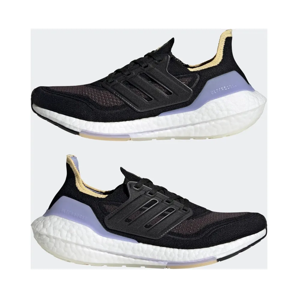 adidas Ultraboost 21 Core Black / Core Black / Violet Tone (S23841)