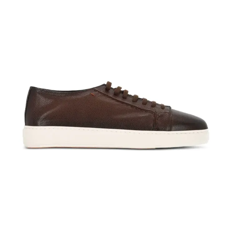 Santoni aus gekörntem Leder “Brown” (MBCD22223BARKEVRT50)