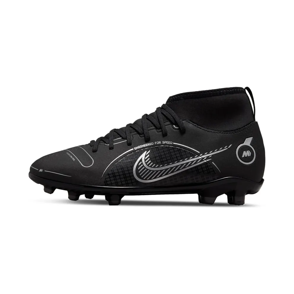 Nike Superfly 8 Club FG/MG Black Metallic Silver (DJ2894-007)