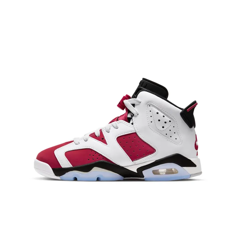 Jordan 6 Retro Carmine 2021 (GS) White/Black-Carmine (384665-106)
