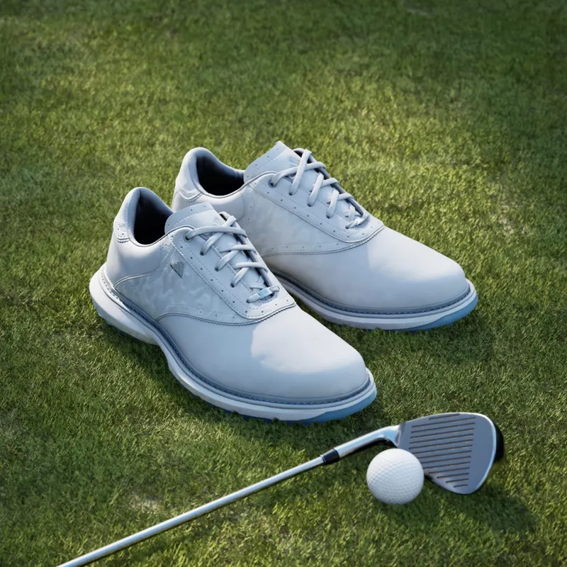 Adidas MC70 SPIKELESS Golf Shoes Dash Grey / Halo Silver / Lucid Ray Blue (JQ3493)