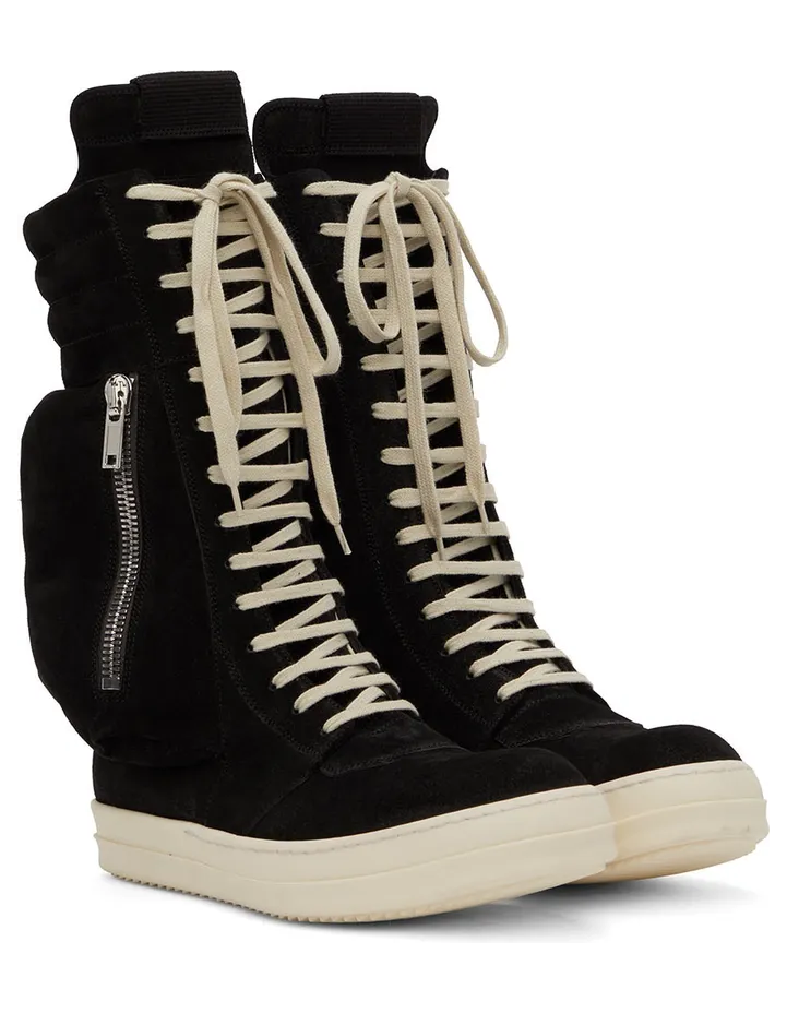 Rick Owens Taupe Cargobasket Sneakers (RU02B2899 LCC) (4)