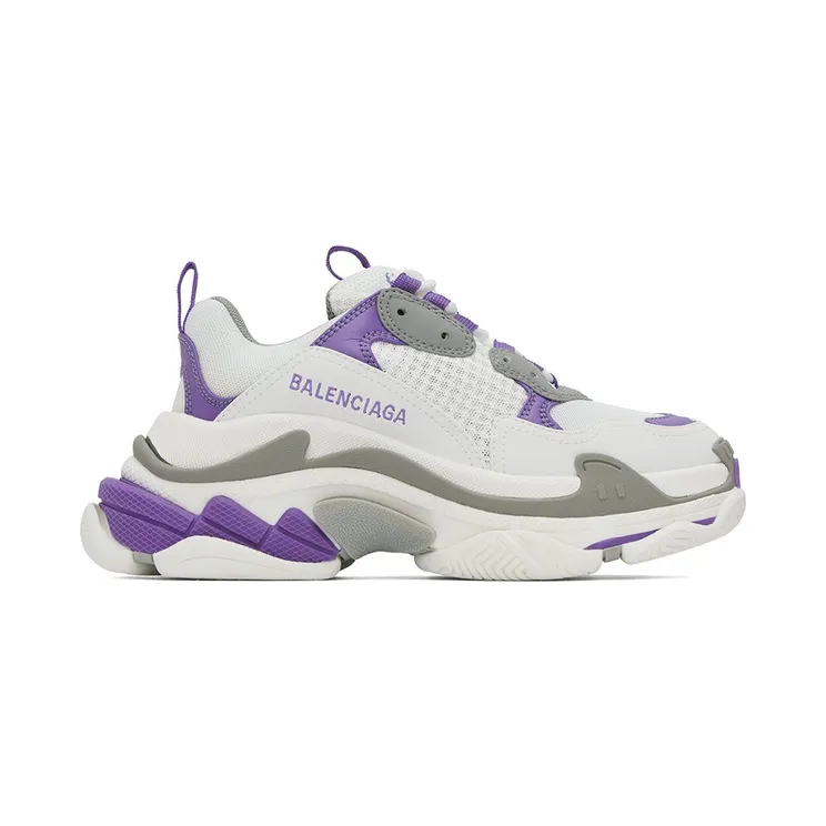 Balenciaga White Triple S 9551 Purple/Bal Gr/W (524039 W2FW5)