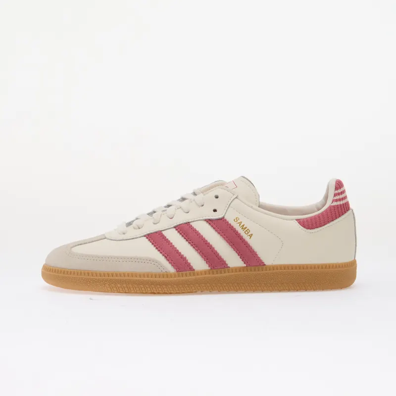 adidas Originals Shoes adidas Samba OG Kids Cloud White/ Dual Magenta/ Gum 3 5 (KJ0686)
