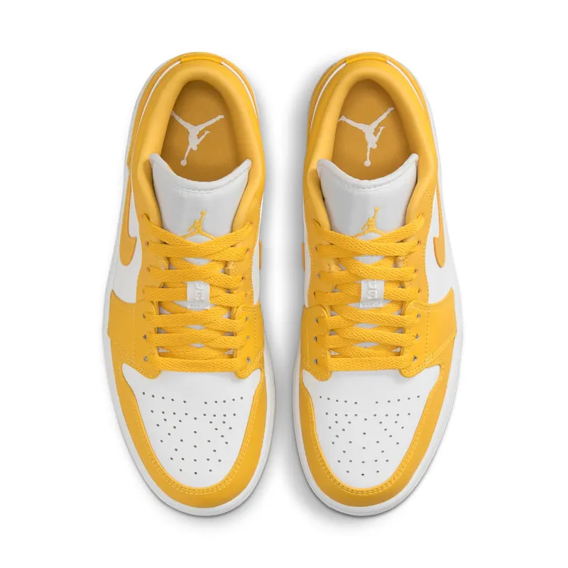 Jordan 1 Low Pollen – “White / Univeristy Gold / White” (553558-171)