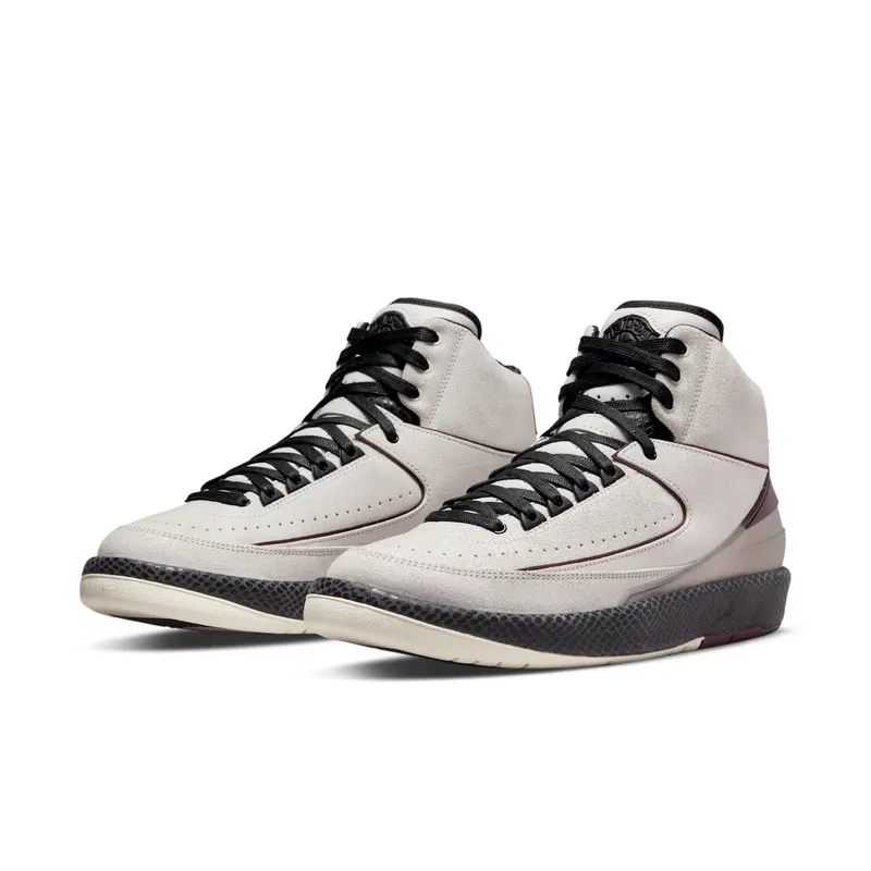 Air Jordan 2 x A Ma Maniere Sail Burgundy (DO7216-100)