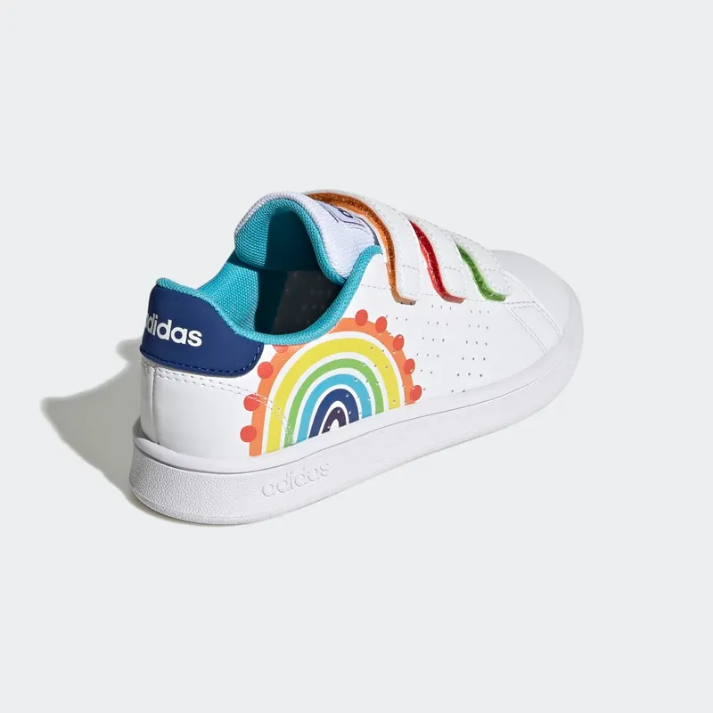 Adidas Advantage Lifestyle Court Hook-and-Loop Cloud White / Royal Blue / Bright Cyan (GV6821)