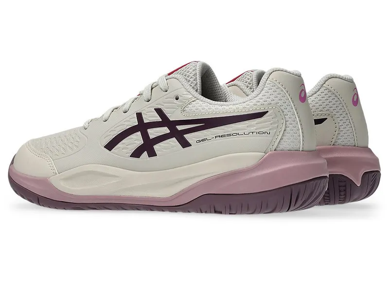 ASICS GEL-RESOLUTION X GS “Soft Oat / Dark Aubergine” (1044A081-250)