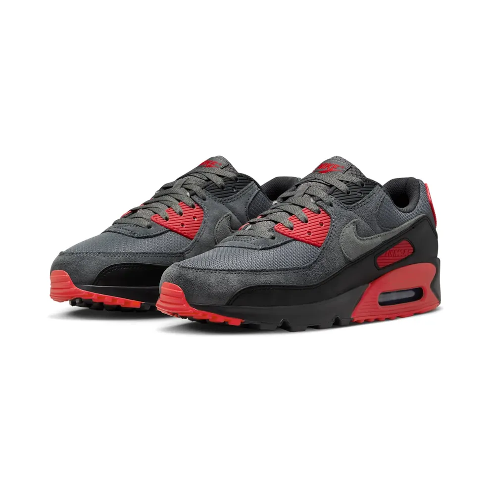 Nike Air Max 90 Smoke Grey Fire Red (DM0029-007)