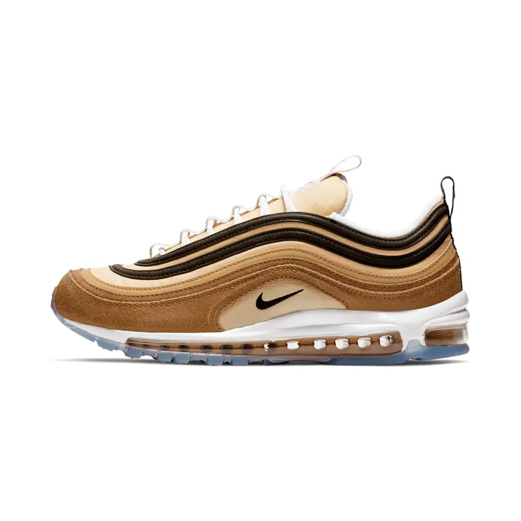 Nike Air Max 97 ‘Bar Code’ (2018) “Ale Brown / Elemental Gold / Desert Ore / Black” (921826-201)