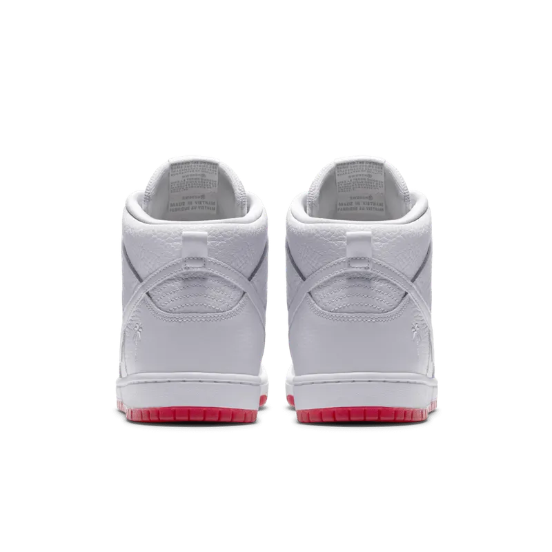 Nike SB Dunk High Kevin Bradley White/White-University Red (AH9613-116)