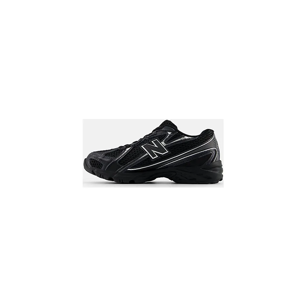 New Balance 740 Bungee Lace Black Grey Silver (PZ740BM)