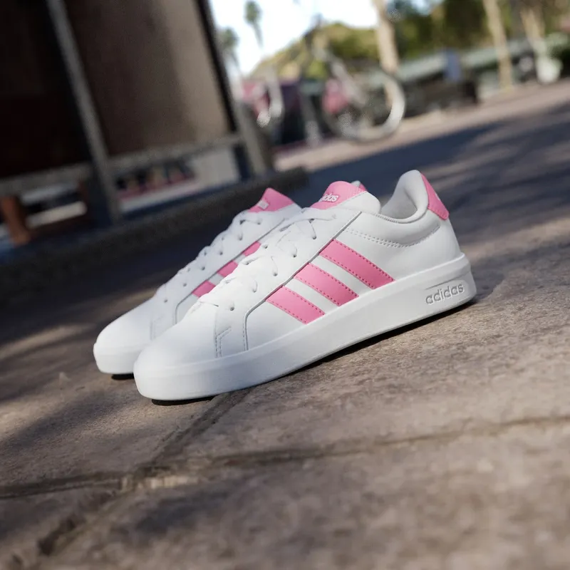Adidas GRAND COURT 3.0 Shoes JUNIOR Cloud White / Bliss Pink / Bliss Pink (HP3528)