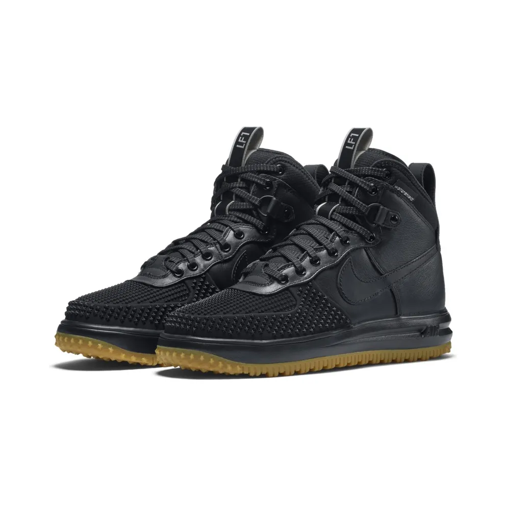 Nike Lunar Force 1 Duckboot Black Gum Black/Black-Metallic Silver-Anthracite (805899-003)