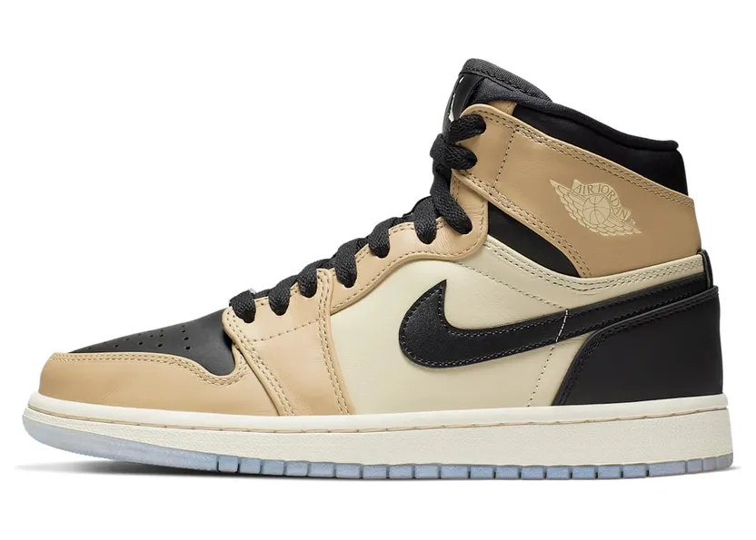 Jordan 1 Retro High Black Mushroom (W) “Black / Pale Ivory / Mushroom / Fossil” (AH7389-003)