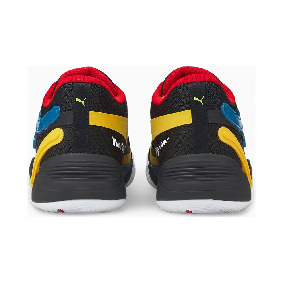 Men’s PUMA Trc Blaze Court Black Fives Black/Saffron (376637-01)