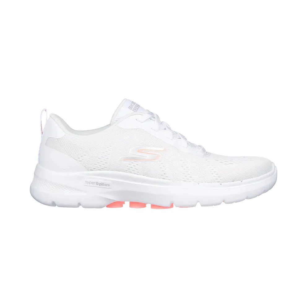Skechers GO Walk 6 Sky Wind “White / Pink (124623 Wpk)” (124623WPK)