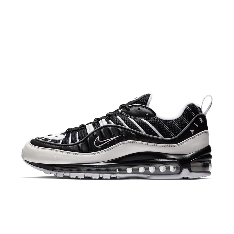 Nike Air Max 98 White Black Black/White-Reflect Silver (640744-010)