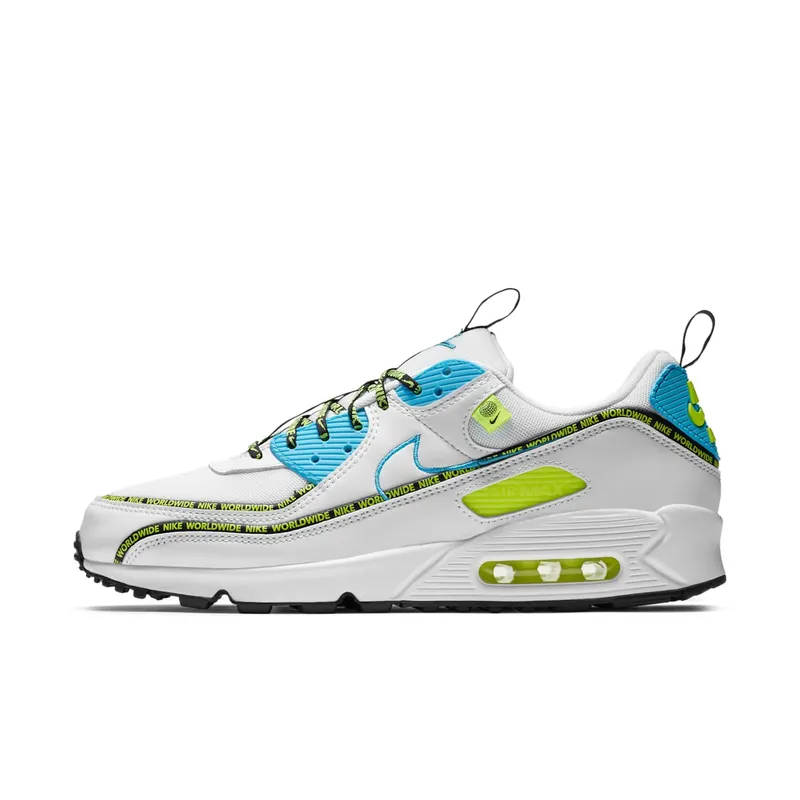 Nike Air Max 90 SE Worldwide White/Black/Volt (CZ6419-100)