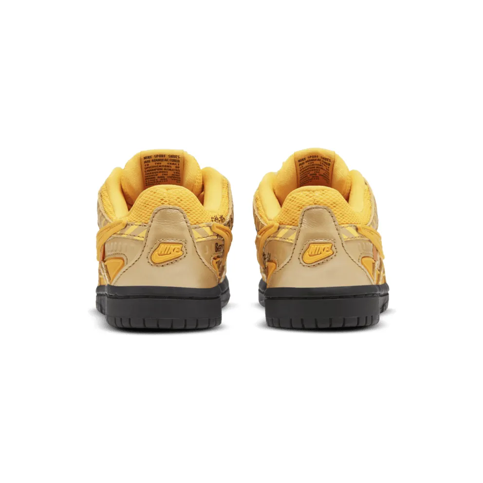 Nike Air Rubber Dunk Off-White University Gold (PS) University Gold/University Gold-Black (CW7410-700)