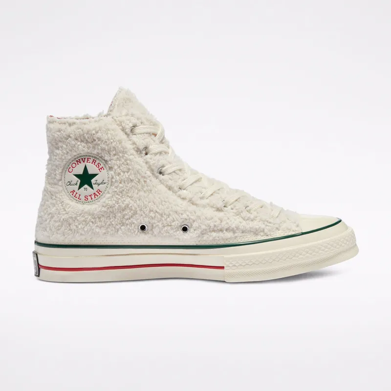 Converse Chuck 70 High ‘Winter Holidays’ Egret/Gym Red/Midnight Clover (170048C)