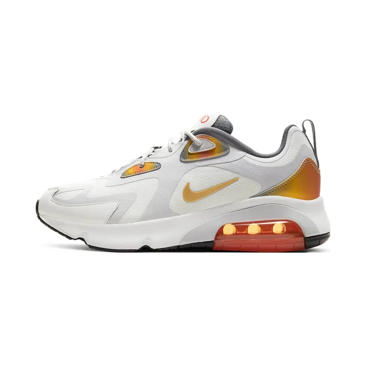 Nike Air Max 200 ‘Magma Orange’ “Summit White / Magma Orange / Smoke Grey / Vast Grey” (AT8507-100)