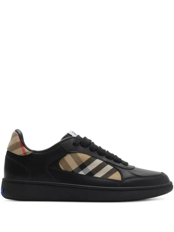 Burberry Terrace Check leren sneakers – Black (8108653)