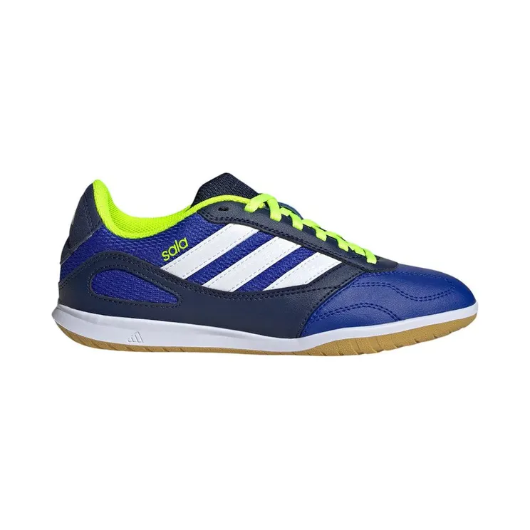 adidas Super Sala Competition 3 Indoor Lucid Blue Cloud White Lucid Lemon (JR5401)