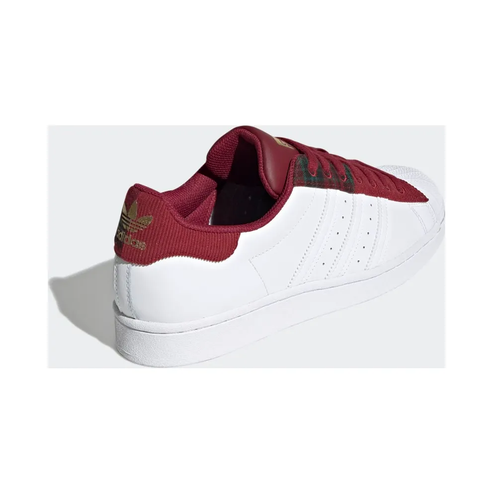 Adidas Superstar Collegiate Burgundy / Cloud White / Gold Metallic (H00211)