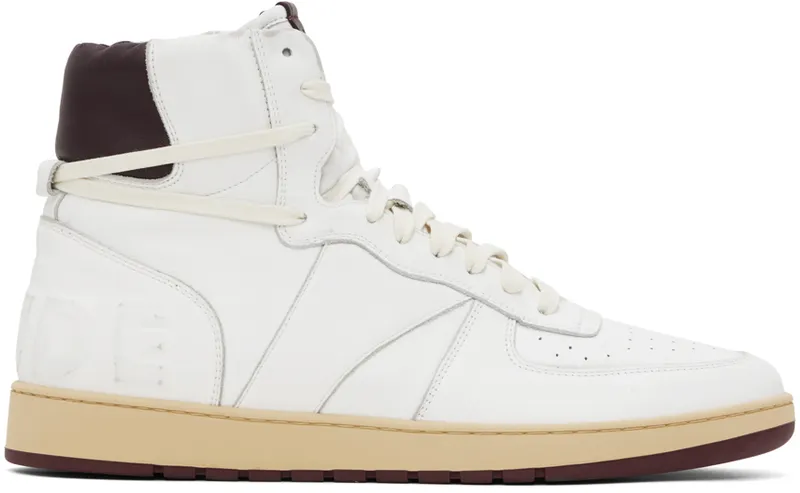 Rhude Rhecess-Sky Hi “White/Burgundy” (RHFW22FO06489500)