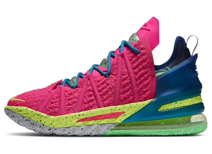 Nike LeBron 18 ‘Los Angeles By Night’ Pink Prime/Multi-Color (DB8148-600)
