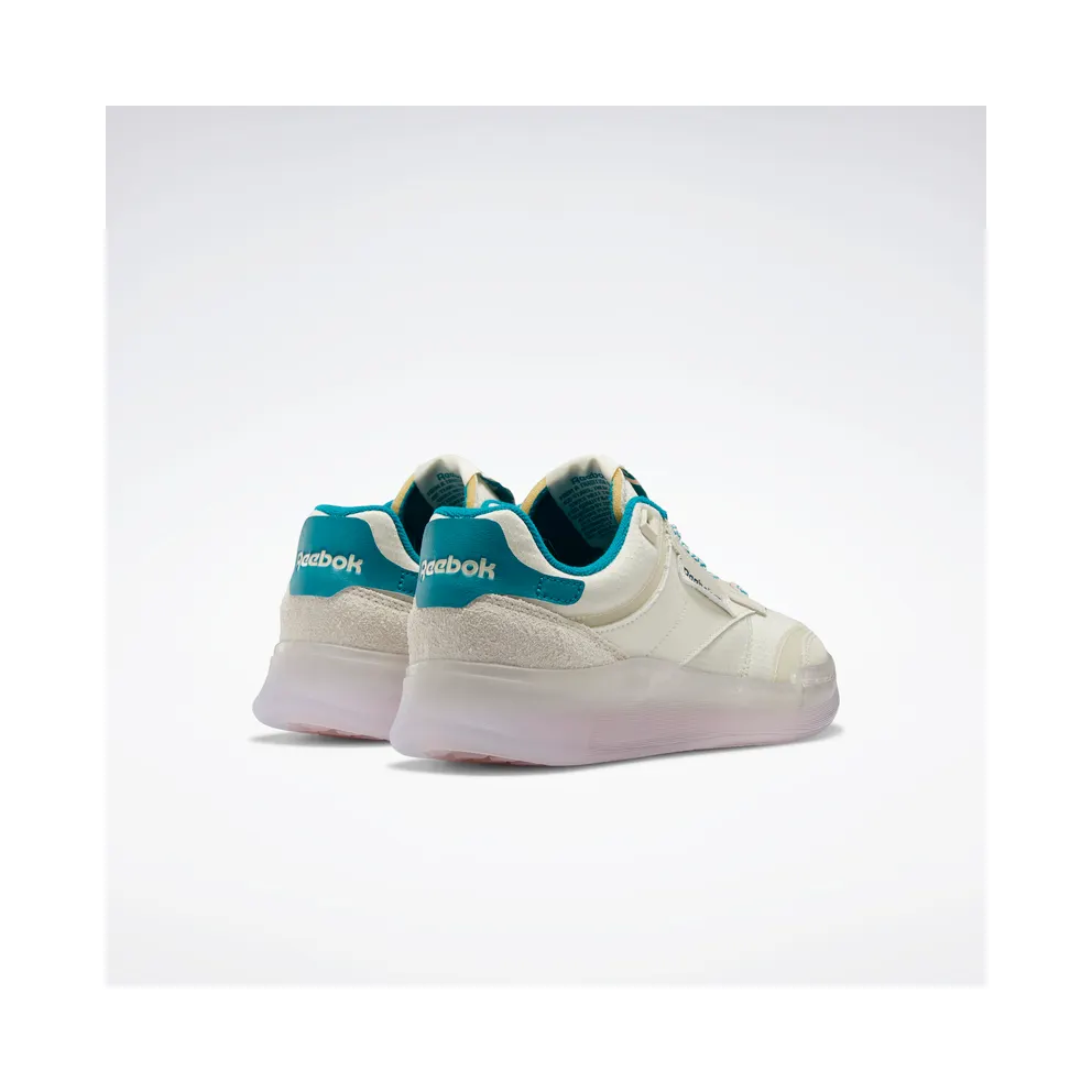 Reebok Club C Legacy Shoes Alabaster / Seaport Teal / Pink Glow