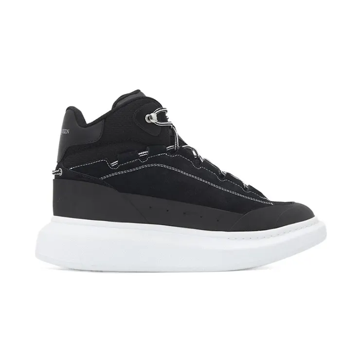 Alexander McQueen High Top Skate Black White (682498WIBN71070)