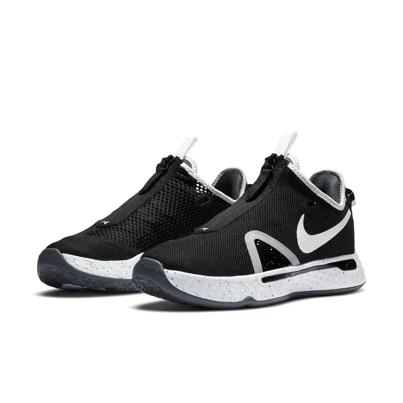 Nike PG 4 Team Black White Black/Pure Platinum-White (CK5828-002)