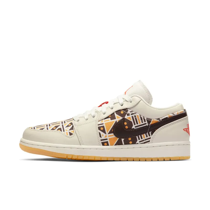 Jordan 1 Low Quai54 (2020) Sail/Team Orange-Baroque Brown (CZ4155-100)