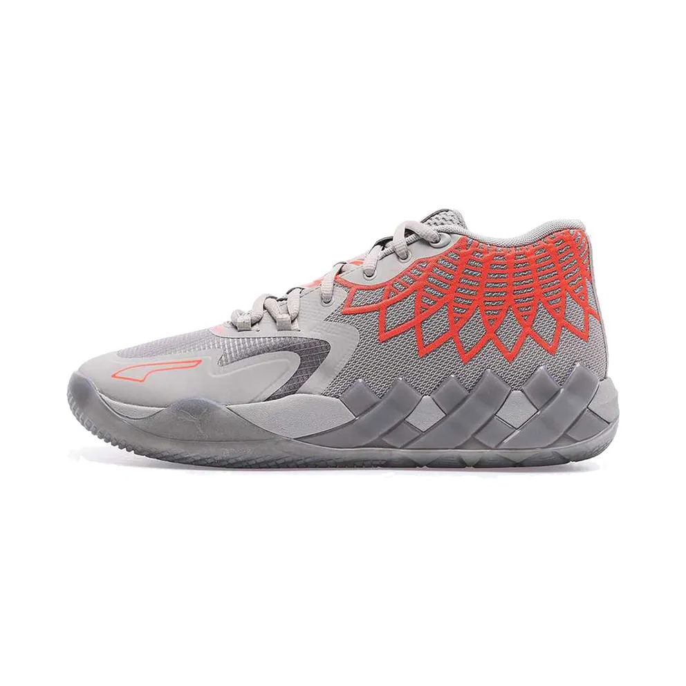 Puma MB.01 Basketball Shoes Grey/Red (376443-09)