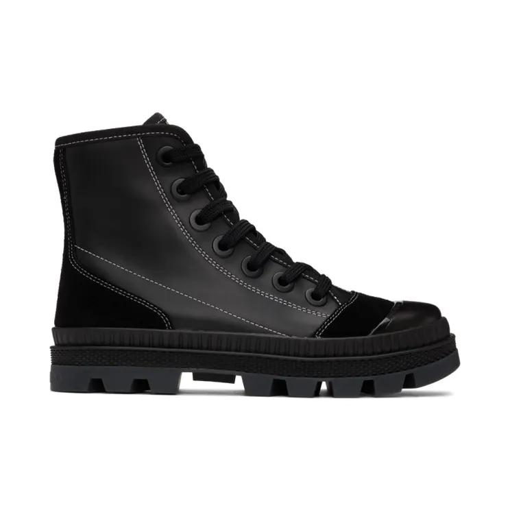 Jimmy Choo Black Leather Nord Sneakers (NORD/F NLY)