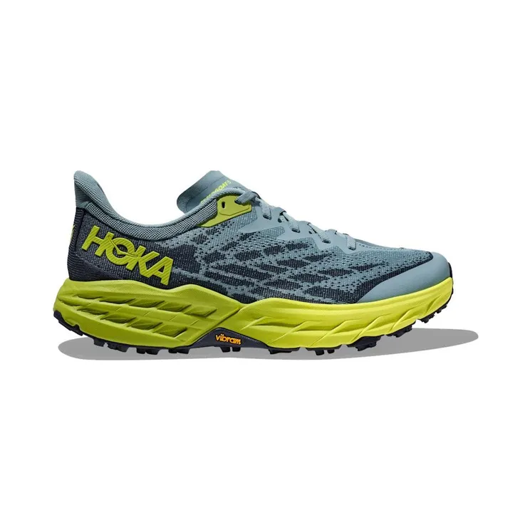 Hoka One Speedgoat 5 Stone Blue Dark Citron (1123157-SBDCT)