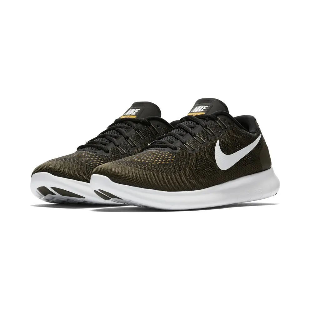 Nike Free RN 2017 Black Off White Cargo Khaki Black/Off White-Cargo Khaki (880839-008)