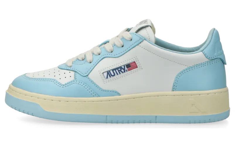 Autry Medalist Low W (leat / leat white / st blue) – AULWWB40