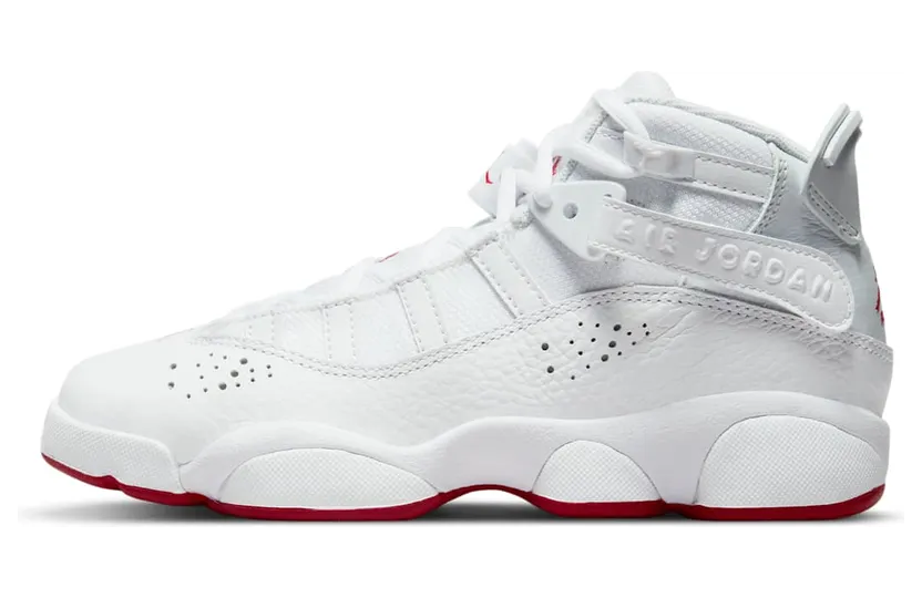 Jordan 6 Rings White Red Sole (323419-116)